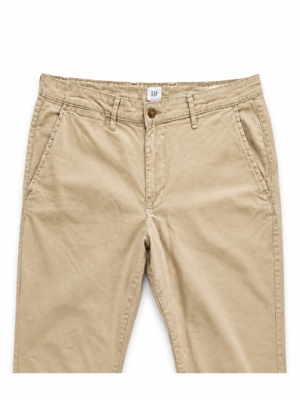 GAP Men's Beige Chino Pants 32x32 Straight Fit Cotton StretchPants